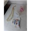 Image 3 : (2) Curling Brushes, Watch Screen Protector, Necklace, Misc.