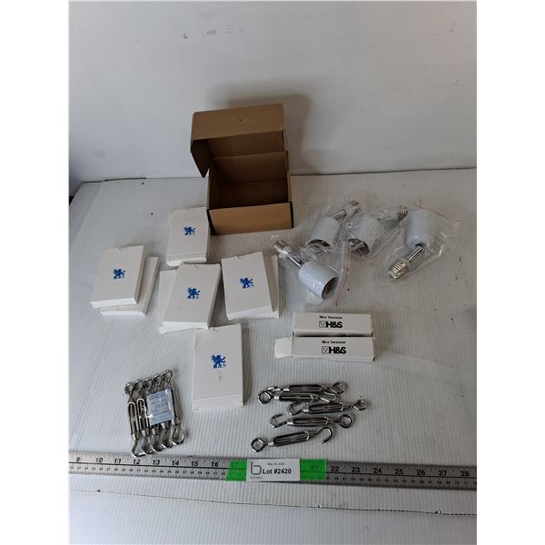Turnbuckle Wire Tensioners & Light Socket Extenders