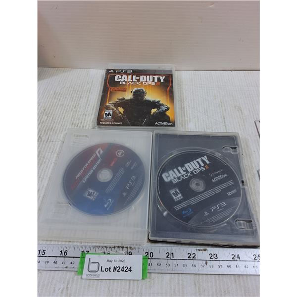 PS3- Call of Duty, Hot Pursuit, Call of Duty Special Ops
