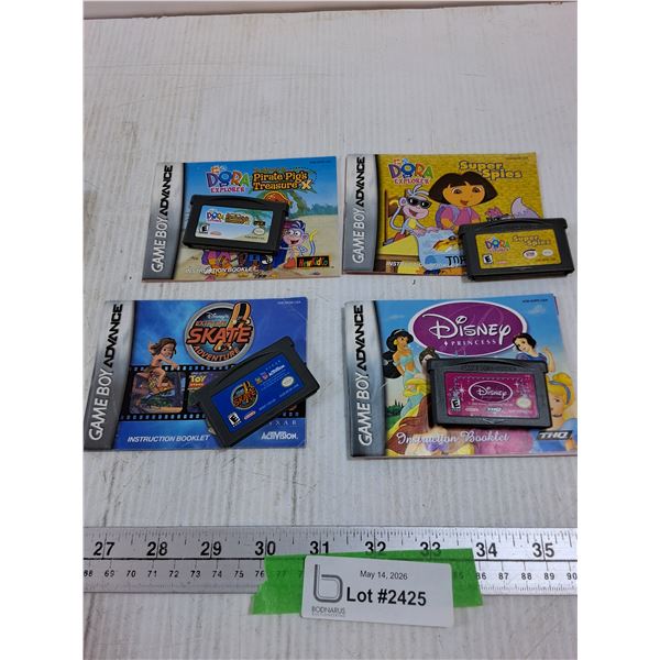 (4) Gameboy Advance Games