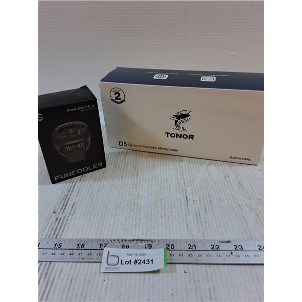 NIB- D5 Tonor Karaoke Microphone & Funcooler 4