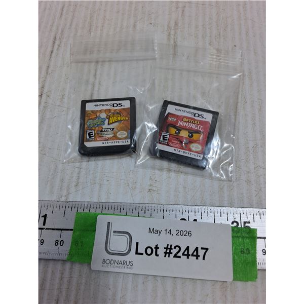 (2) Nintendo DS Games - Battles Ninjago, Yellow Avenger