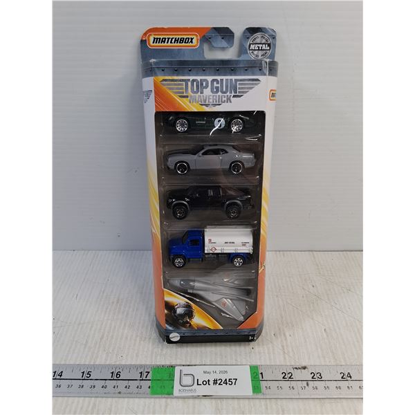 (1) Matchbox "Top Gun-Maverick" 5-Pack Die-Cast Vehicle Set