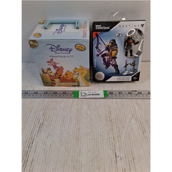 Disney Books/CD Collection (sealed) and Mega Construx Action Figure