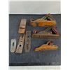 Image 2 : (4) Vintage Wood Planers & Extra Blades