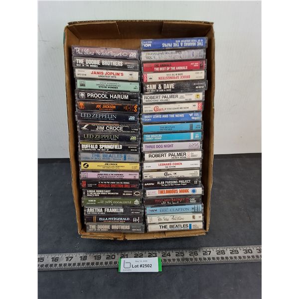 (39) Musical Cassette Tapes - Mostly Rock