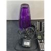 Image 2 : Panasonic Cordless Phones Set - Untested, Purple Glass Vase