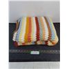Image 1 : Crocheted Afghan - 58" x 62" Approx