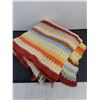 Image 2 : Crocheted Afghan - 58" x 62" Approx