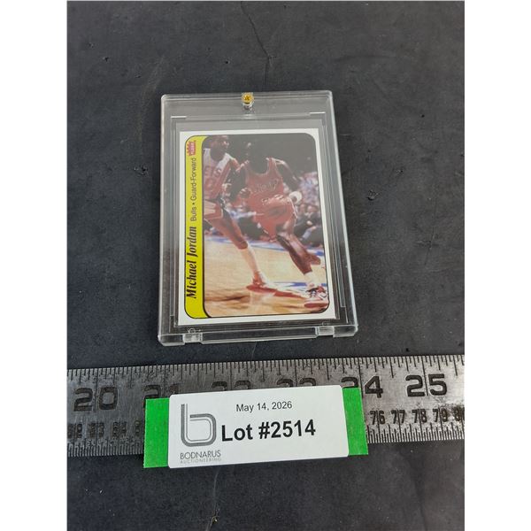 Fleer 1986 Michael Jordan NBA Collector Card - Cannot Guarantee Authenticity