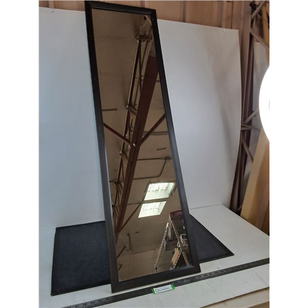 * Framed Full Length Mirror - 50" x 14" - CANNOT SHIP