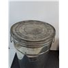 Image 4 : Large Metal Dry Food Storage w/Measure Cup, Galvanized Steel Mop Wringer/Bucket - CANNOT SHIP