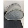 Image 6 : Large Metal Dry Food Storage w/Measure Cup, Galvanized Steel Mop Wringer/Bucket - CANNOT SHIP