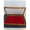 Image 2 : Vintage Wooden Display Case - 23x12x3" - PICK UP ONLY