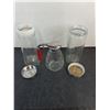 Image 2 : (2) Glass Dry Food Storage, Large Glass Syrup Dispenser -PICK UP