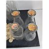 Image 2 : (12) Vintage Glass Milk Bottles & Bulk Bottle Tops - PICK UP