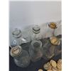 Image 3 : (12) Vintage Glass Milk Bottles & Bulk Bottle Tops - PICK UP