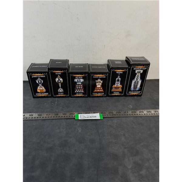 (6) NIB McDonald's Miniature NHL Trophies