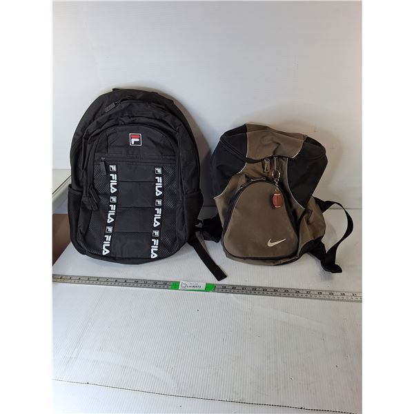 Nike & Fila Backpacks