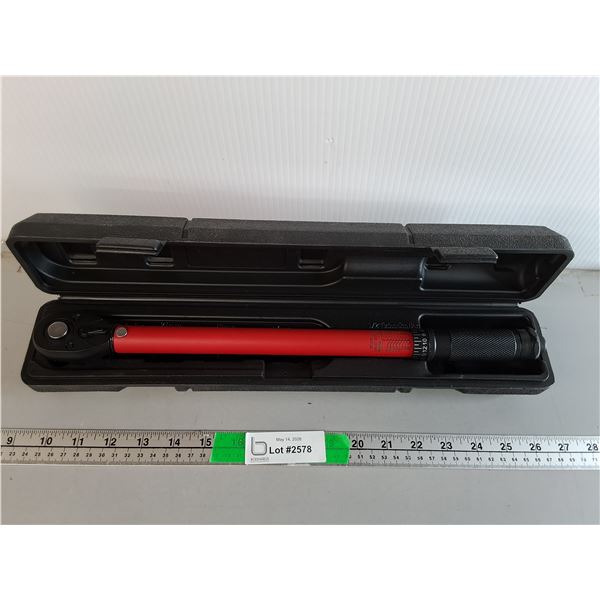 Triumph 1/2" Micrometer Adjustable Torque Wrench & Case- Pickup Preferred