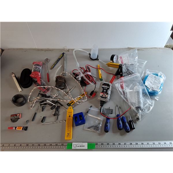 Vacuum Pump Tester Kit, Battery Charger/Maintainer, Paracord, Misc.