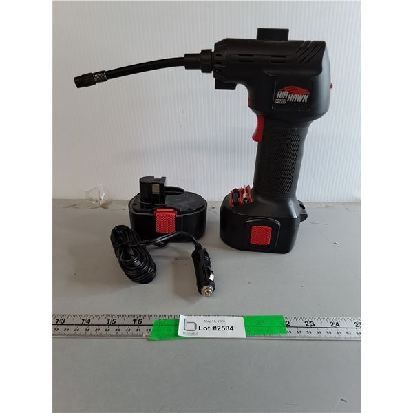 Air Hawk Pro Portable Tire Inflator with Extra Battery- Powers On