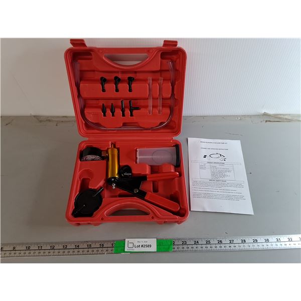 Brake Bleeder & Vacuum Pump Kit- Appears New