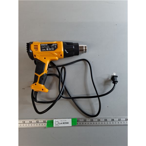 Deko Heat Gun- Powers On