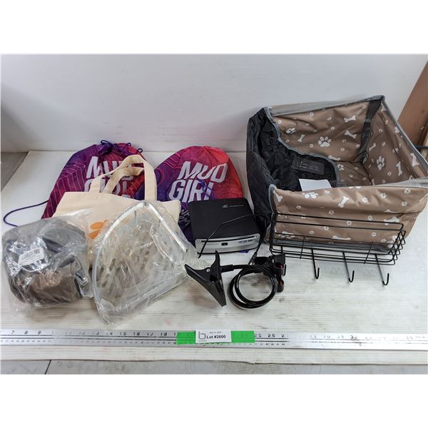 DVD/CD Player - As Is, Inflatable Pillow, Tote Bag, Pet Bed, Mud Girl Bags, Misc