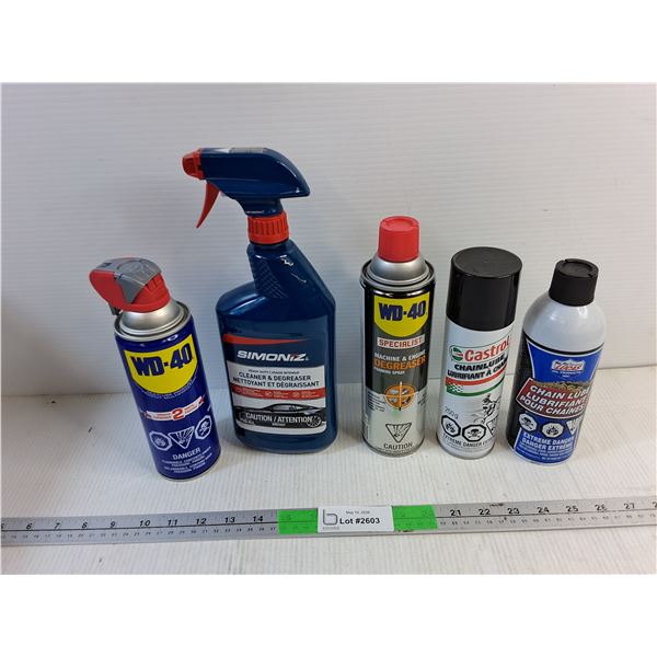 WD40 Spray, Simoniz & WD40 Degreasers, Chain Lube Sprays - CANNOT SHIP
