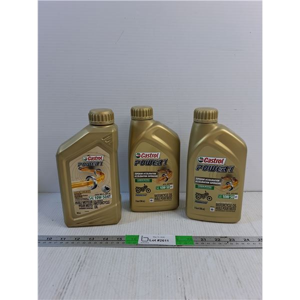 Castrol Power 1 SAE 10W50 Full Synthetic Motorcycle Oil - Sealed - CANNOT SHIP