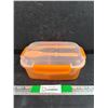 Image 1 : Orange Lunch Kit with Fork & Spoon