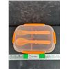 Image 2 : Orange Lunch Kit with Fork & Spoon