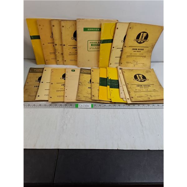 Lot of Assorted John Deere Shop Manuals