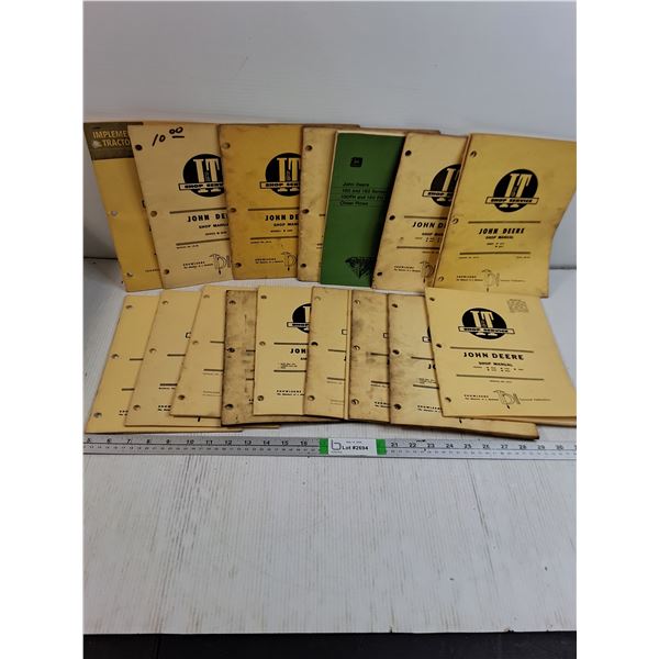 Lot of Assorted John Deere Shop Manuals