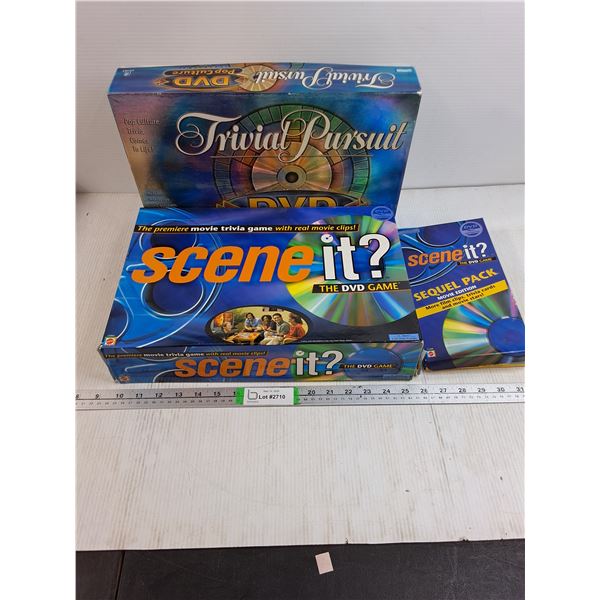 DVD Game Lot: Scene It? and Trivial Pursuit