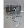 Image 2 : Stainless Steel Rotisserie Grill Basket,Over The Door Hanger and Small Wooden Storage Box