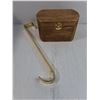 Image 5 : Stainless Steel Rotisserie Grill Basket,Over The Door Hanger and Small Wooden Storage Box