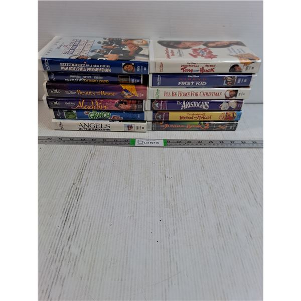 (12) Walt Disney Movies-Tom and Huck,The Aristocrats,Beauty and the Beast and more