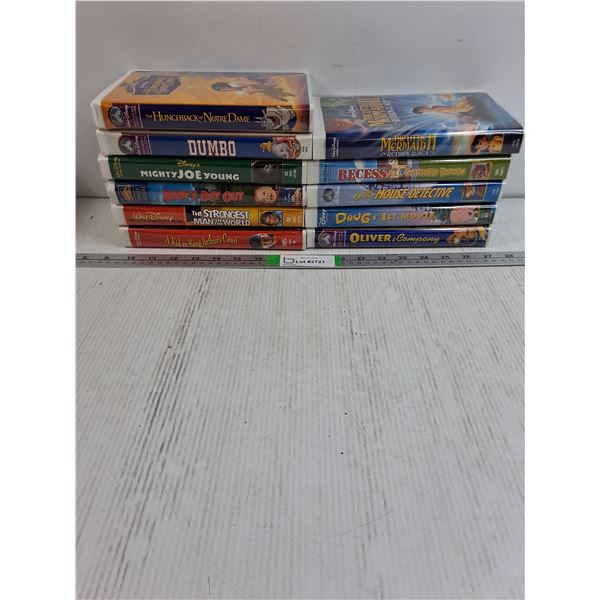 (11) Walt Disney VHS Movies-Dumbo,Baby's Day Out,Oliver&Company and more