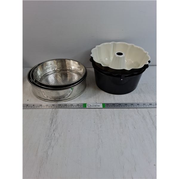 Angel Cake Bakeware and  Stainless Steel Springform Pans