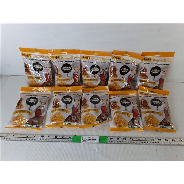 (10) Bags of Ginger-Garlic Rings- Sealed