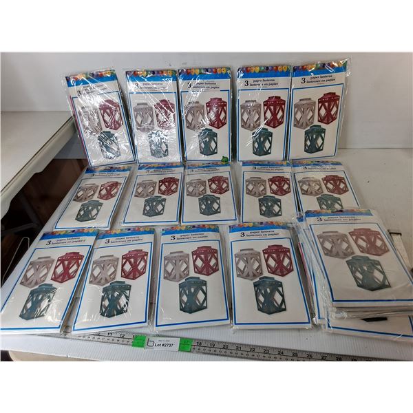 (21) Sets of Paper Lanterns- Sealed