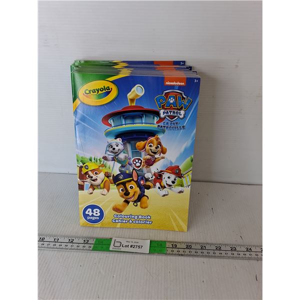(16) Paw Patrol Coloring Books- New