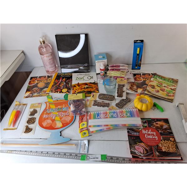 Cookbooks, Fragrance Sachets, Paper Name Plates, Misc.