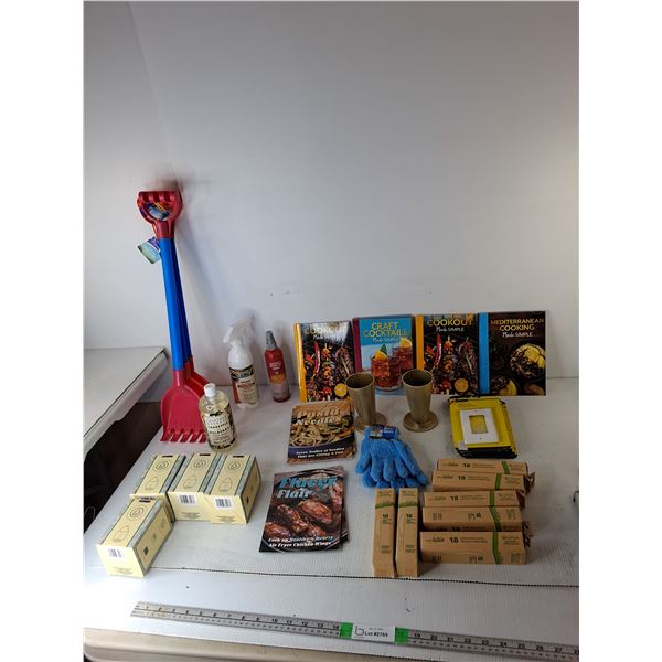 Compostable Knives, Cookbooks, Puppy Training Spray, Misc -PICK UP ONLY
