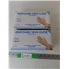 Image 1 : (2) Boxes of Disposable Vinyl Gloves-L