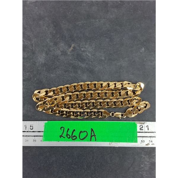 ^Miami Cuban Style 18K Gold Chain - CANNOT AUTHENTICATE