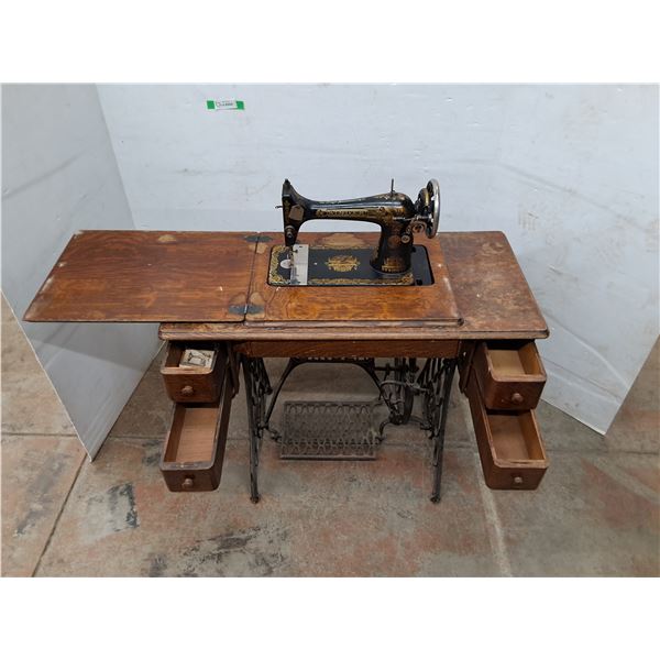 *Vintage Singer Treadle Sewing Machine  30" x 36" x 17" , PICKUP ONLY