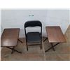 Image 2 : *Folding Chair 32", (2) TV Tables - PICKUP ONLY